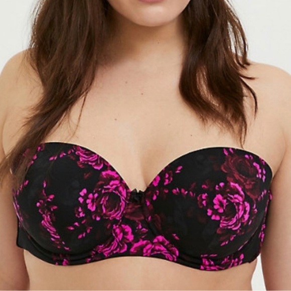 Torrid Curve Plus Size Covetable Floral Push Up Bra - Picture 4 of 9